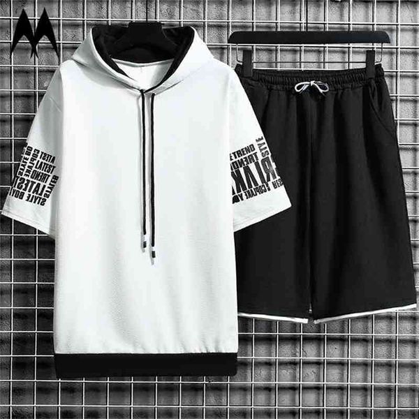 casual men short sleeved sets summer mens harajuku hooded t-shirt + shorts fashion printing 2 piece suit mens clothing 210722, Gray
casual men short sleeved sets summer mens harajuku hooded t-shirt + shorts fashion printing 2 piece suit mens clothing 210722, Gray