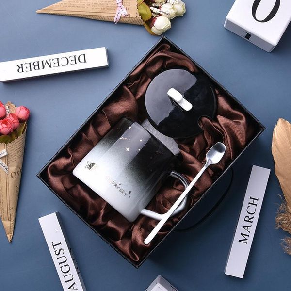 mugs creative ins starry sky individuality trend ceramic water cup nordic milk coffee tea and spoon with cover
mugs creative ins starry sky individuality trend ceramic water cup nordic milk coffee tea and spoon with cover