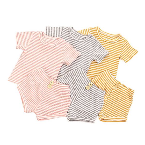 1-6y summer kids girls boys clothes sets 2pcs striped printed short sleeve t shirts shorts 3 colors clothing, White
1-6y summer kids girls boys clothes sets 2pcs striped printed short sleeve t shirts shorts 3 colors clothing, White