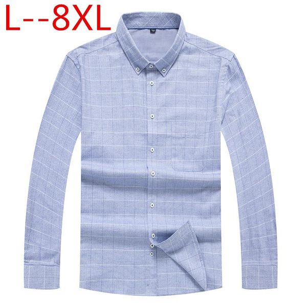 men's casual shirts 6xl plus 10xl autumn 8xl spring mens plaid long sleeve 100% cotton dress shirt men retro style camiseta masculina, White;black
men's casual shirts 6xl plus 10xl autumn 8xl spring mens plaid long sleeve 100% cotton dress shirt men retro style camiseta masculina, White;black