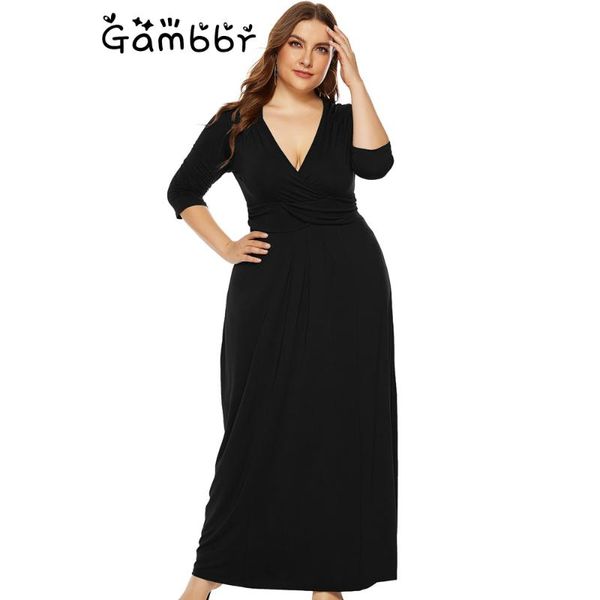 casual dresses plus size 3xl long sleeve autumn winter maxi dress women clothing 2021 v neck tunic evening party vestido de festa, Black;gray
casual dresses plus size 3xl long sleeve autumn winter maxi dress women clothing 2021 v neck tunic evening party vestido de festa, Black;gray