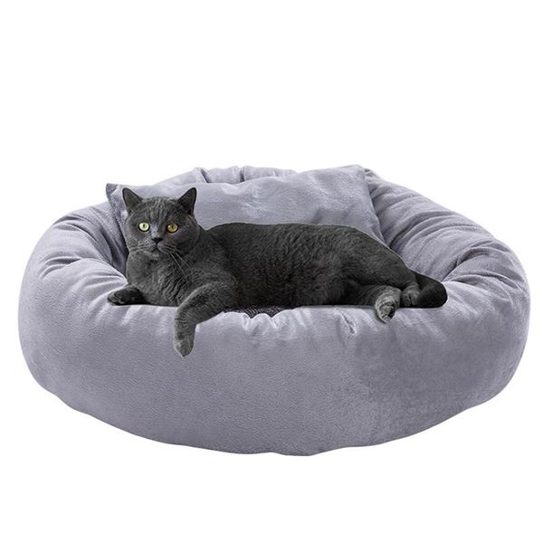round shape soft warm dog puppy bed with cushion mats short plush comfortable pet cat sleep house beds & furniture
round shape soft warm dog puppy bed with cushion mats short plush comfortable pet cat sleep house beds & furniture