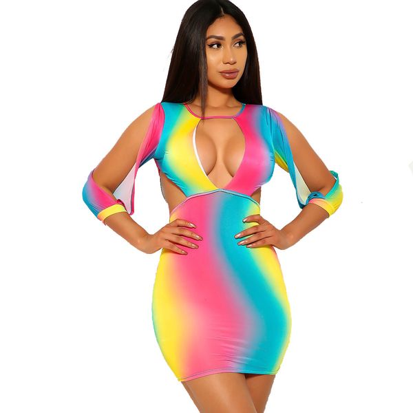 dresses nightclub women with three-quarter sleeves round neck hollow out bare chest gradient color mini dress lady skirts, Black;gray
dresses nightclub women with three-quarter sleeves round neck hollow out bare chest gradient color mini dress lady skirts, Black;gray