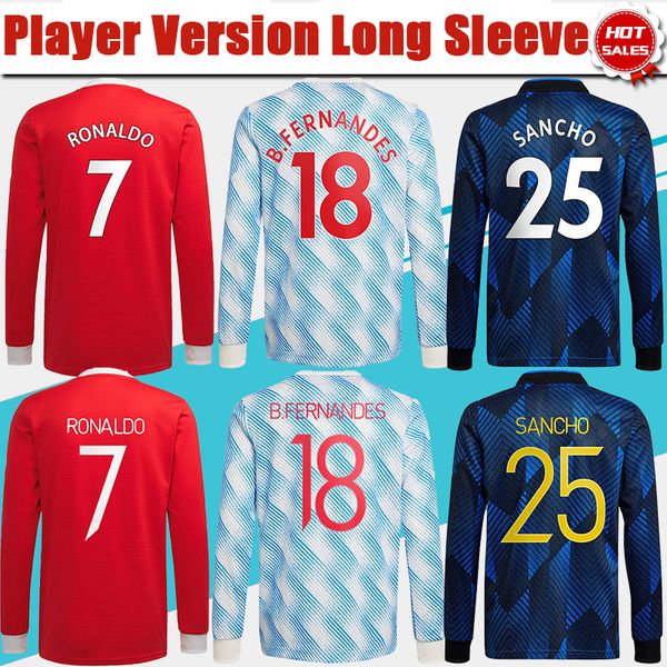 player version long sleeve soccer jersey home red #25 sancho 2021/2022 greenwood b.fernandes away soccer shirt 21/22 rashford 3rd football u, Black;yellow
player version long sleeve soccer jersey home red #25 sancho 2021/2022 greenwood b.fernandes away soccer shirt 21/22 rashford 3rd football u, Black;yellow