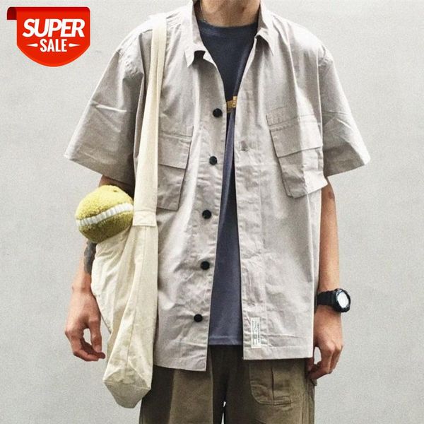 japanese workwear short-sleeved shirt boys hong kong style loose half-sleeved jacket flow #zo9q, White;black
japanese workwear short-sleeved shirt boys hong kong style loose half-sleeved jacket flow #zo9q, White;black