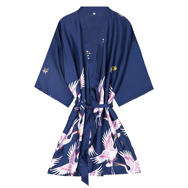 new style navy blue ladies rayon short robe women elegant print nightgowns kimono bathrobe flower nightdress size -xxl, Black;red
new style navy blue ladies rayon short robe women elegant print nightgowns kimono bathrobe flower nightdress size -xxl, Black;red