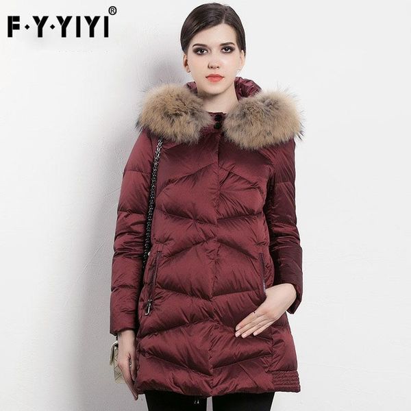 women's down & parkas jacket women hood fur collar slim long sleeve parka white duck solid office lady winter outwear fy.yiyi 2021, Black
women's down & parkas jacket women hood fur collar slim long sleeve parka white duck solid office lady winter outwear fy.yiyi 2021, Black