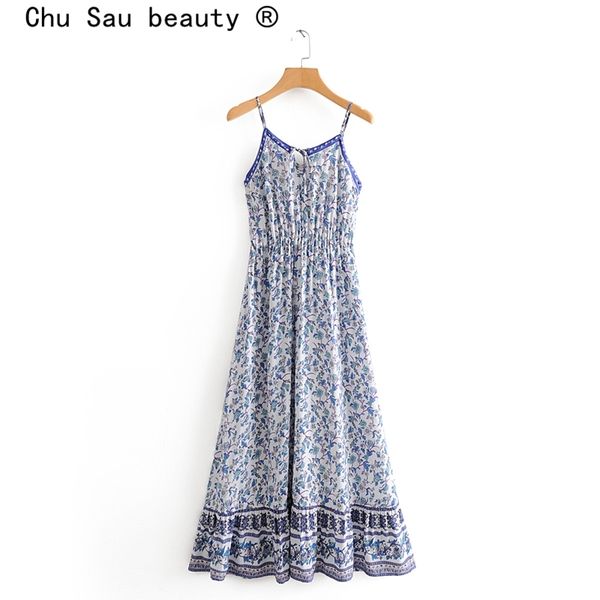 beauty fashion boho style floral print sling dress women holiday chic bow tie long dresses female summer beachwear 210514, Black;gray
beauty fashion boho style floral print sling dress women holiday chic bow tie long dresses female summer beachwear 210514, Black;gray