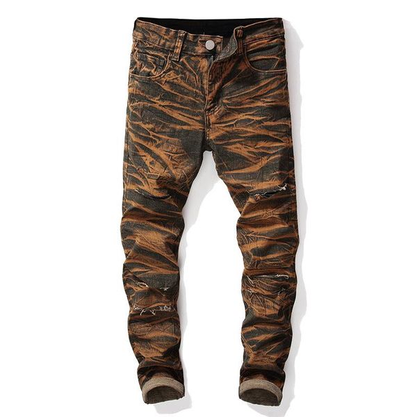 men's ripped jeans street hip hop stretch bike trendy holes retro straight denim trousers big size, Blue
men's ripped jeans street hip hop stretch bike trendy holes retro straight denim trousers big size, Blue