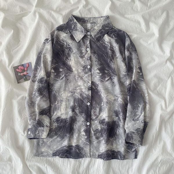 women's blouses & shirts vintange printed chiffon women summer 2021 turn-down long-sleeved loose elegant lady outwear, White
women's blouses & shirts vintange printed chiffon women summer 2021 turn-down long-sleeved loose elegant lady outwear, White