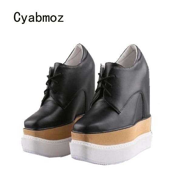 cyabmoz height increasing shoes women genuine leather casual sneakers hidden high heels party ladies wedge platform dress, Black
cyabmoz height increasing shoes women genuine leather casual sneakers hidden high heels party ladies wedge platform dress, Black