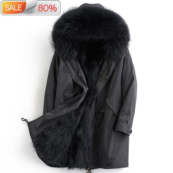 men's leather & faux parka real clothes winter luxury jacket men long coat racoon fur coats parkas winterjas heren jhlpkf-01 b210a4, Black
men's leather & faux parka real clothes winter luxury jacket men long coat racoon fur coats parkas winterjas heren jhlpkf-01 b210a4, Black