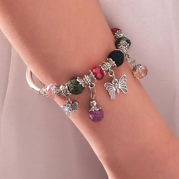 charm bracelets bohemia round crystal flower butterfly & bangles for women murano beads silver plated bracelet femme jewelry, Golden;silver
charm bracelets bohemia round crystal flower butterfly & bangles for women murano beads silver plated bracelet femme jewelry, Golden;silver