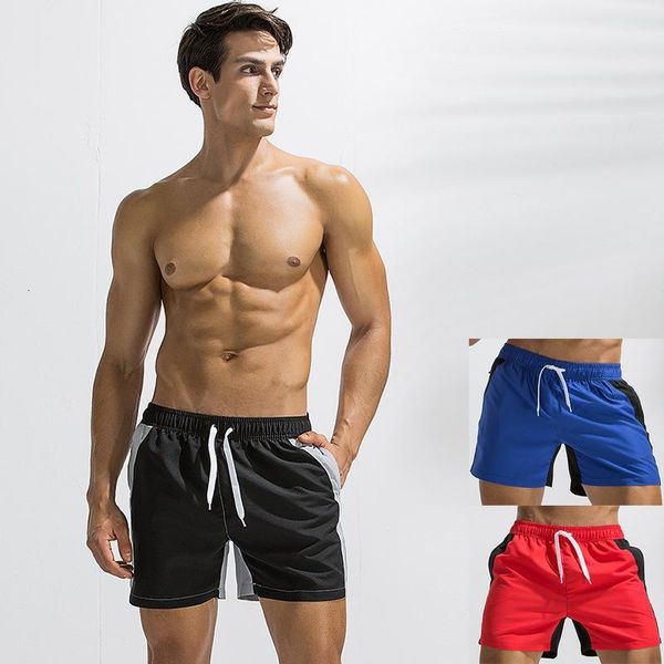 gym clothing men's loose shorts youth casual cropped beach pants sports stitching running, White;black
gym clothing men's loose shorts youth casual cropped beach pants sports stitching running, White;black
