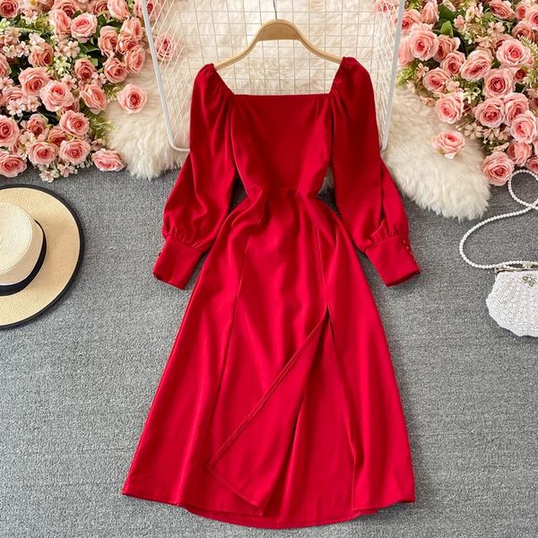casual dresses aibeautyer autumn solid slim lady full dress a line square collar puff sleeve chiffon pullver women, Black;gray
casual dresses aibeautyer autumn solid slim lady full dress a line square collar puff sleeve chiffon pullver women, Black;gray