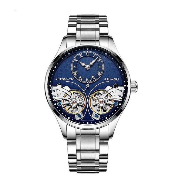 wristwatches ailang 2021 men's watch black dial automatic stainless steel double tourbillon sports waterproof atmosphere business watch, Slivery;brown
wristwatches ailang 2021 men's watch black dial automatic stainless steel double tourbillon sports waterproof atmosphere business watch, Slivery;brown