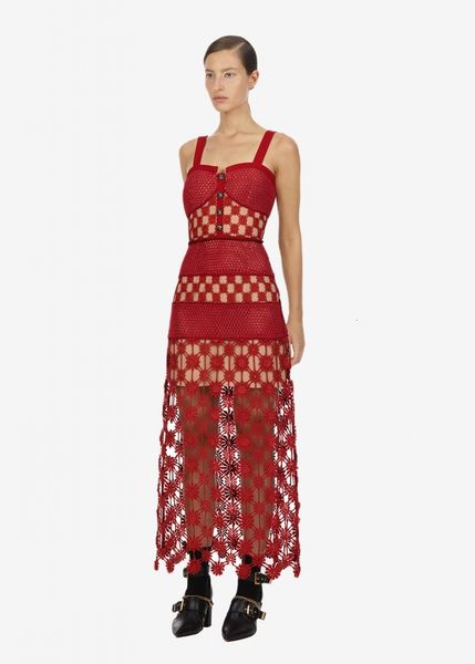 a line elegant summer women red hollow out lace pleated long party boho chic beach dress, White;black
a line elegant summer women red hollow out lace pleated long party boho chic beach dress, White;black