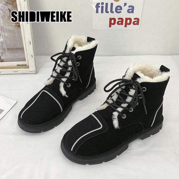 boots women 2021 winter female lace up ankle retro suede warm military british cowboy shoes va134, Black
boots women 2021 winter female lace up ankle retro suede warm military british cowboy shoes va134, Black