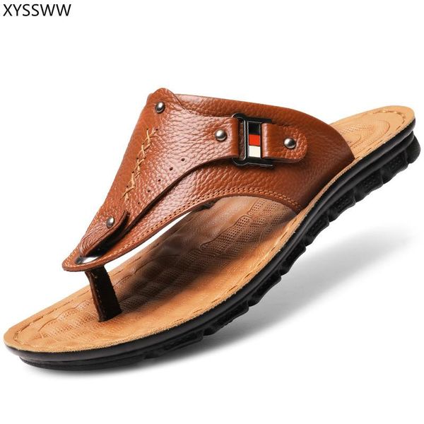 slippers 2021 summer beach flip flops men genuine leather male flats sandals outdoor rubber thong shoes, Black
slippers 2021 summer beach flip flops men genuine leather male flats sandals outdoor rubber thong shoes, Black