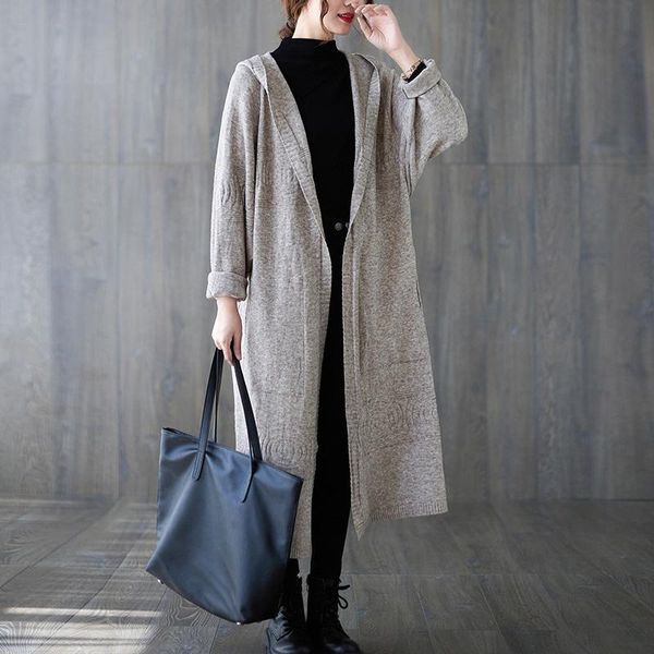 women's trench coats qpfjqd ladies hooded knit cardigan cotton print floral long sleeve coat women autumn spring loose sweet style, Tan;black
women's trench coats qpfjqd ladies hooded knit cardigan cotton print floral long sleeve coat women autumn spring loose sweet style, Tan;black
