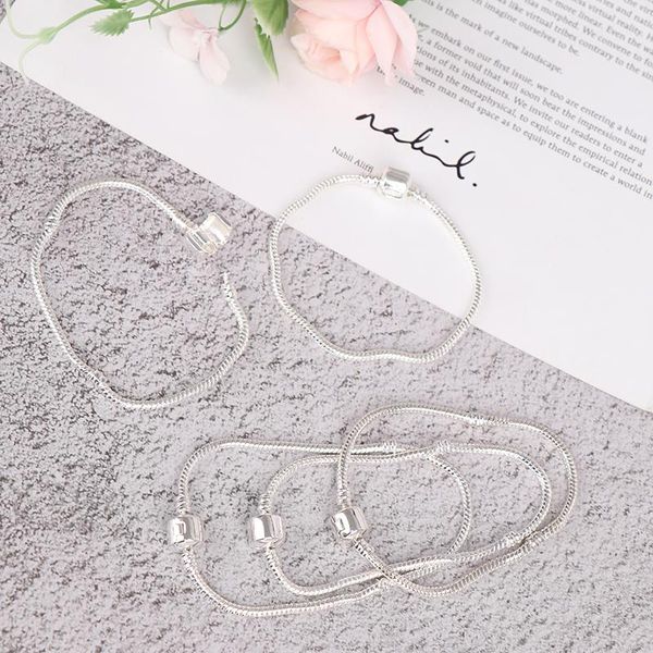 chains 1pcs silver bracelet fit original design beads charms bangle diy jewelry for women
chains 1pcs silver bracelet fit original design beads charms bangle diy jewelry for women
