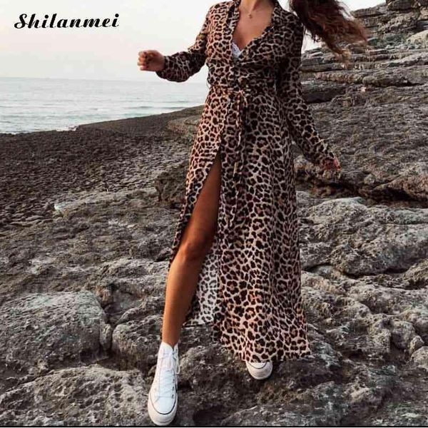 casual dresses leopard shirt dress women 2021 spring autumn elegant v-neck slit long retro printed sleeve fashion vestidos, Black;gray
casual dresses leopard shirt dress women 2021 spring autumn elegant v-neck slit long retro printed sleeve fashion vestidos, Black;gray