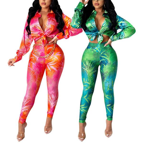 women's t-shirt 2 pcs lady's printed casual suit lapel long sleeve low-cut midriff-baring shirt, slim trousers, daily life, White
women's t-shirt 2 pcs lady's printed casual suit lapel long sleeve low-cut midriff-baring shirt, slim trousers, daily life, White