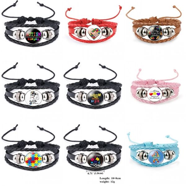 new kids autism awareness bracelets for children autism boy girl charm leather wrap wristband bangle fashion inspirational jewelry 785 q2, Golden;silver
new kids autism awareness bracelets for children autism boy girl charm leather wrap wristband bangle fashion inspirational jewelry 785 q2, Golden;silver
