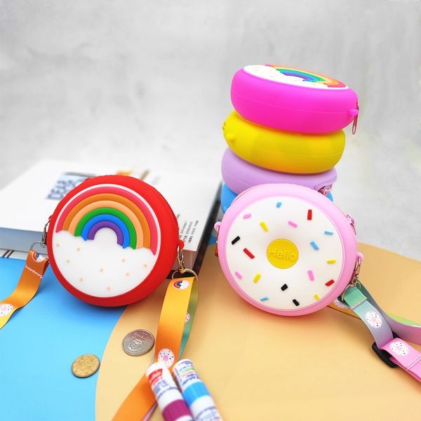 2021 dhl handbags donut round crossbody girl children shoulder handbag adjustable strap holiday travel rainbow printed pocket pack, Black
2021 dhl handbags donut round crossbody girl children shoulder handbag adjustable strap holiday travel rainbow printed pocket pack, Black