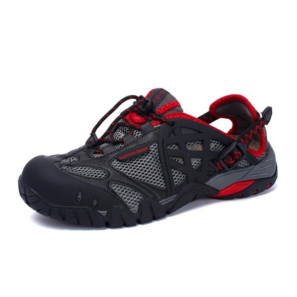 sandals summer fashion men outdoor trekking mesh beach breathable mens shoes wear casual man plus size 36-47#, Black
sandals summer fashion men outdoor trekking mesh beach breathable mens shoes wear casual man plus size 36-47#, Black