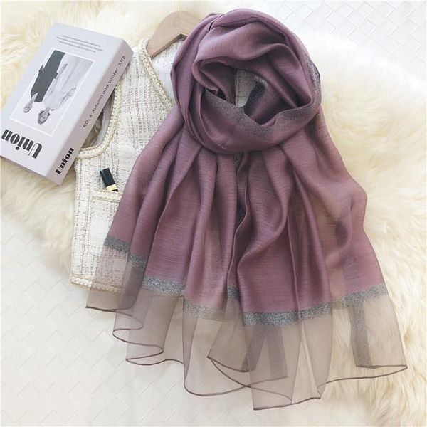 scarves fashion breathable silk scarf women's sunscreen decorative shawl wrap stole 190*70cm 2021, Blue;gray
scarves fashion breathable silk scarf women's sunscreen decorative shawl wrap stole 190*70cm 2021, Blue;gray