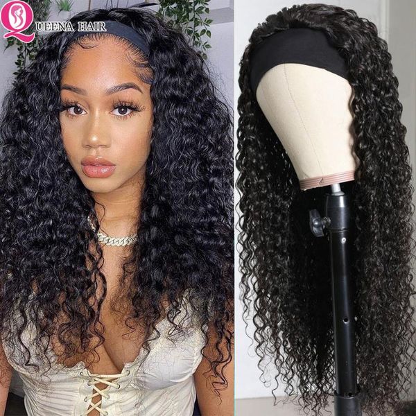 hair bulks water wave headband human glueless ombre burgundy curly for women brazilian with attached, Black
hair bulks water wave headband human glueless ombre burgundy curly for women brazilian with attached, Black