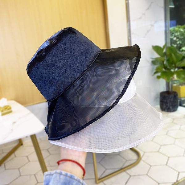hat female mesh brim black big edge fisherman's summer designer satin versatile beach sun, Yellow
hat female mesh brim black big edge fisherman's summer designer satin versatile beach sun, Yellow