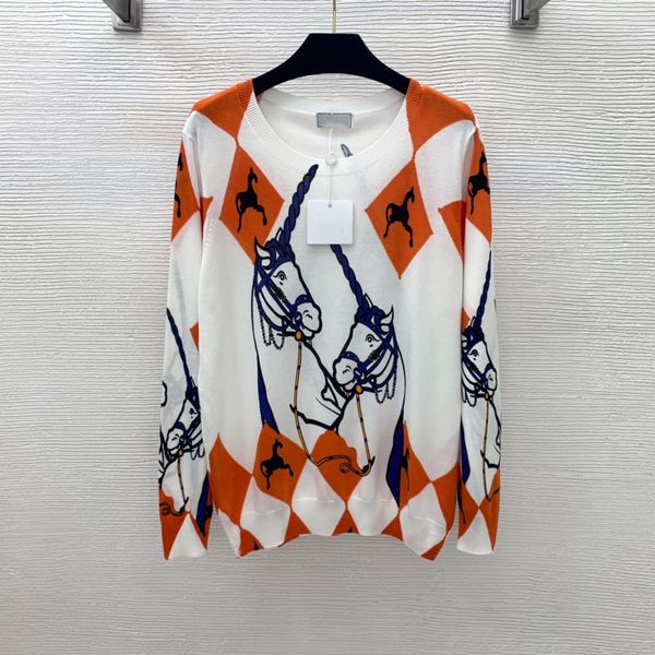 2021 autumn milan runway sweaters o neck long sleeve women's sweater high end jacquard pullover designer clothing 0816-8, White;black
2021 autumn milan runway sweaters o neck long sleeve women's sweater high end jacquard pullover designer clothing 0816-8, White;black