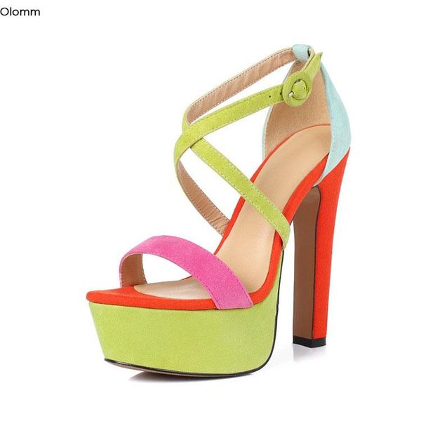 olomm handmade women sandals square high heels open toe gorgeous black nude multi color shoes us size 3-9
olomm handmade women sandals square high heels open toe gorgeous black nude multi color shoes us size 3-9