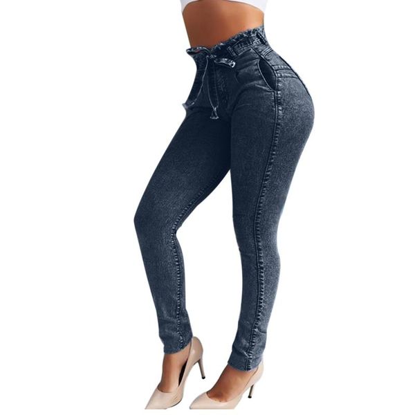 women tight jeans spring autumn fashion pocket pencil daliy casual lady slim high waist female denim pants #gh women's, Blue 
women tight jeans spring autumn fashion pocket pencil daliy casual lady slim high waist female denim pants #gh women's, Blue
