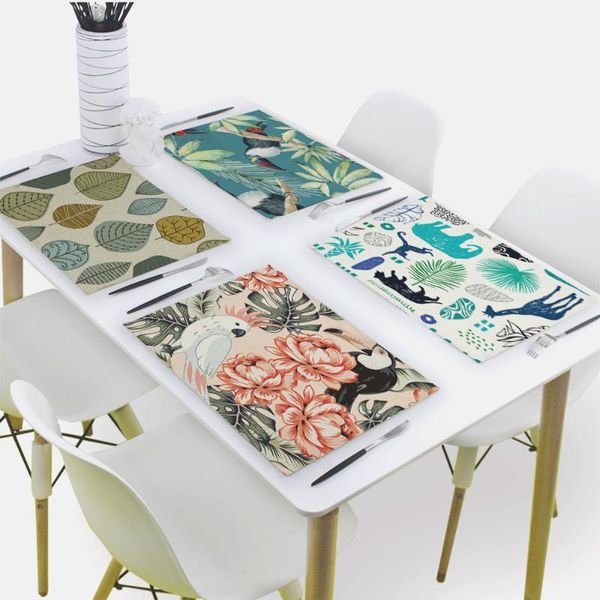 mats & pads flowers placemat for dining table animal plant drink 32x42cm rectangle coasters tableware mat kitchen decoration
mats & pads flowers placemat for dining table animal plant drink 32x42cm rectangle coasters tableware mat kitchen decoration