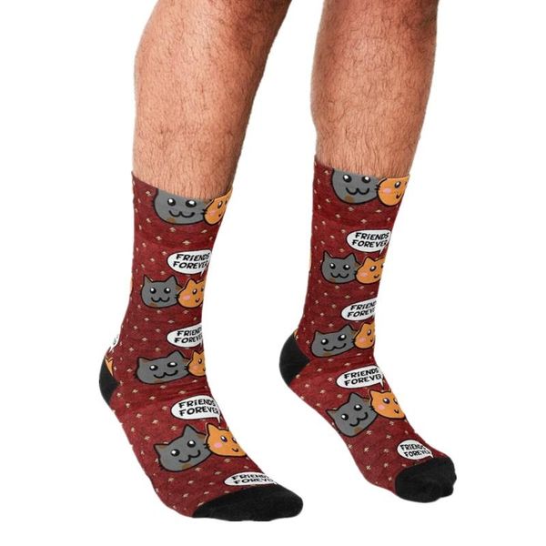 men's socks funny cat xmas pattern printed men harajuku happy hip hop novelty cute boys crew casual crazy for, Black
men's socks funny cat xmas pattern printed men harajuku happy hip hop novelty cute boys crew casual crazy for, Black