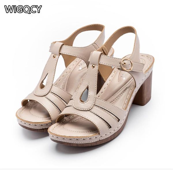 summer fashion comfortable women's sandals open toe buckle solid color casual mature thick heel high heels, Black
summer fashion comfortable women's sandals open toe buckle solid color casual mature thick heel high heels, Black