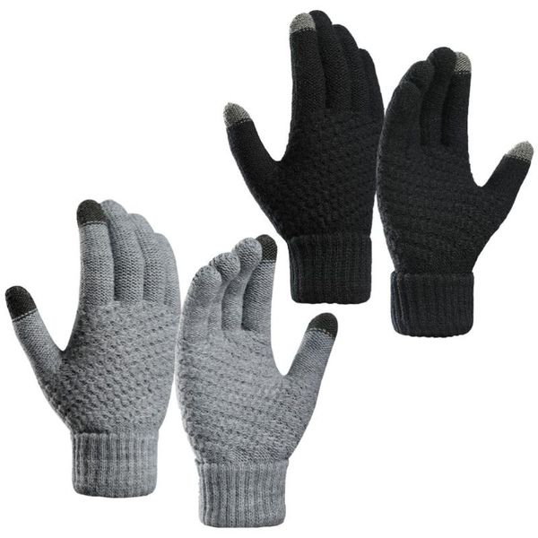 cycling gloves 2 pairs thicken knitted glove touch screen warm hand for man woman, Black
cycling gloves 2 pairs thicken knitted glove touch screen warm hand for man woman, Black