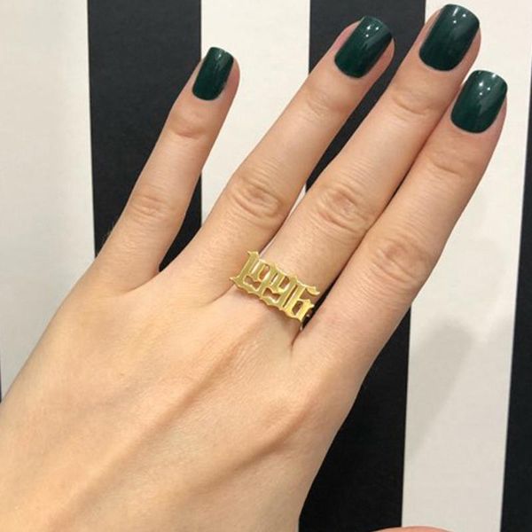 cluster rings ring for women stainless steel year number custom gold silver female rose anillos mujer wedding jewelry, Golden;silver
cluster rings ring for women stainless steel year number custom gold silver female rose anillos mujer wedding jewelry, Golden;silver