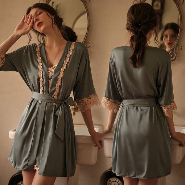 women's sleepwear pajamas underwear passion light luxury nightdress robe suit home clothes sets bathrobe, Black;red
women's sleepwear pajamas underwear passion light luxury nightdress robe suit home clothes sets bathrobe, Black;red