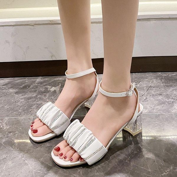 clear heel sandals women shiny crystal thick shoes summer party dress open toe transparent, Black
clear heel sandals women shiny crystal thick shoes summer party dress open toe transparent, Black