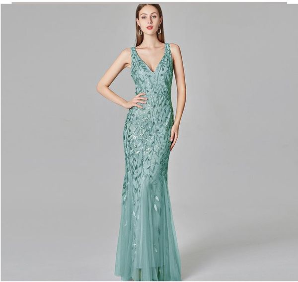 summer sleeveless long v neck mermaid sequined formal dresses women elegant party gowns casual, Black;gray
summer sleeveless long v neck mermaid sequined formal dresses women elegant party gowns casual, Black;gray