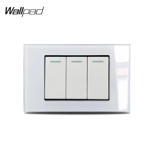 smart home control us 3 gang 1 way 2 on off light switch wallpad l3 white glass wall panel 118*75mm au it il push button rocker pass 6m
smart home control us 3 gang 1 way 2 on off light switch wallpad l3 white glass wall panel 118*75mm au it il push button rocker pass 6m