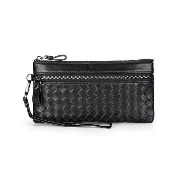 luxurious 100% sheepskin men clutch wallets hand-made knitting style women wallet fashion long zipper purses 2021, Red;black
luxurious 100% sheepskin men clutch wallets hand-made knitting style women wallet fashion long zipper purses 2021, Red;black
