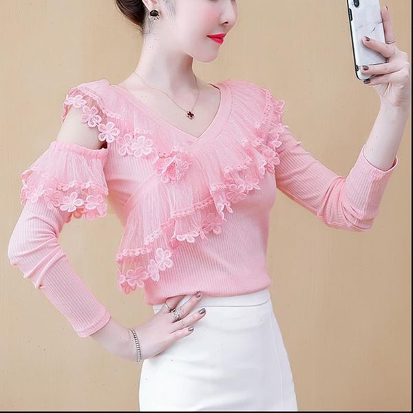 knitted lace autumn long sleeve womens shirt shoulder clothes young girl blusa feminina 688c, White
knitted lace autumn long sleeve womens shirt shoulder clothes young girl blusa feminina 688c, White