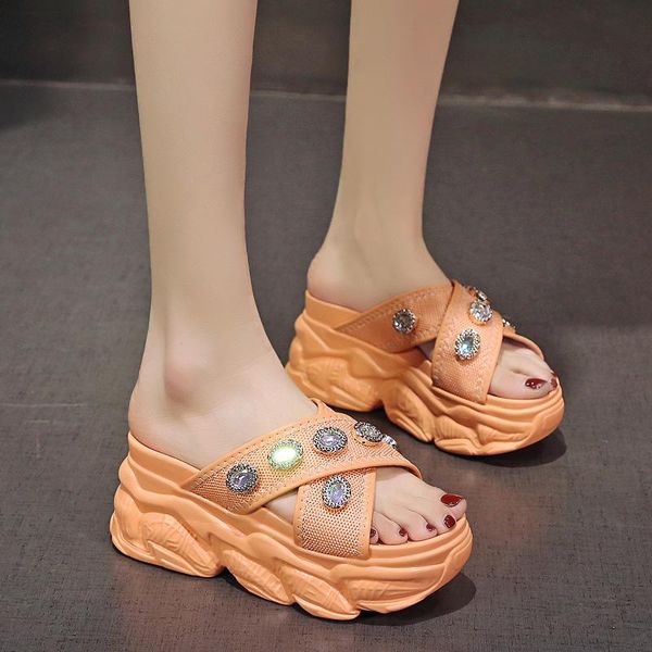 slippers house platform female shoes women heels luxury slides increased internal jelly flip flops 2021 high designer glitter, Black
slippers house platform female shoes women heels luxury slides increased internal jelly flip flops 2021 high designer glitter, Black