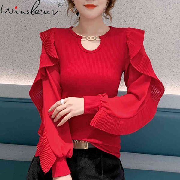 women's t-shirt spring fall european style chiffon girls chic hollow out ruffles pathwork women sleeve tees 2021 t11703a, White
women's t-shirt spring fall european style chiffon girls chic hollow out ruffles pathwork women sleeve tees 2021 t11703a, White