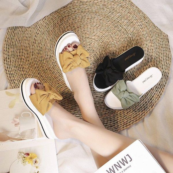 female shoes slippers casual med butterfly-knot slides platform 2021 luxury flat rubber summer soft pu rome fabric fashion, Black
female shoes slippers casual med butterfly-knot slides platform 2021 luxury flat rubber summer soft pu rome fabric fashion, Black